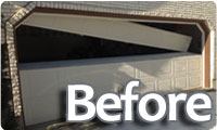 Garage Door Before Repair